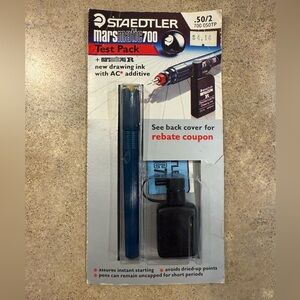 Staedtler MarsMatic 700 Test Pack .50/2 050TP + MarsMatic 745 R - New